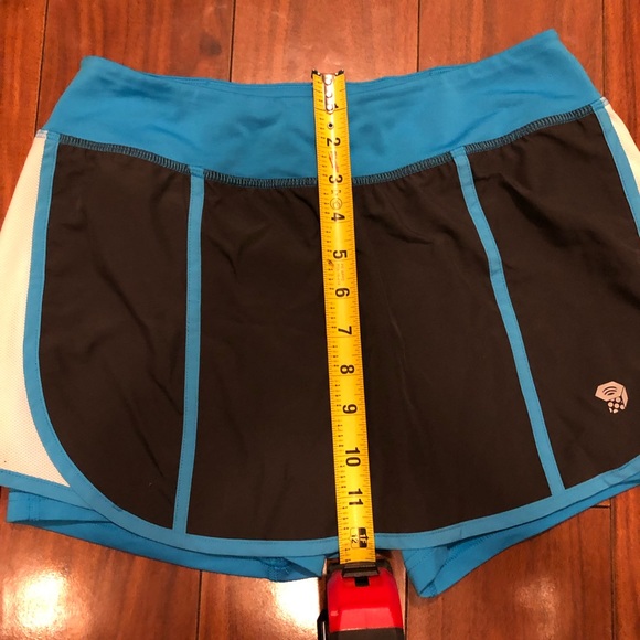Mountain Hardwear Active Skort size small dark gray white blue skirt shorts - Picture 7 of 9